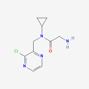 molecular formula C10H13ClN4O B7926158 2-Amino-N-(3-chloro-pyrazin-2-ylmethyl)-N-cyclopropyl-acetamide 