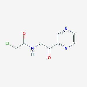 molecular formula C8H8ClN3O2 B7926198 2-Chloro-N-(2-oxo-2-pyrazin-2-yl-ethyl)-acetamide 