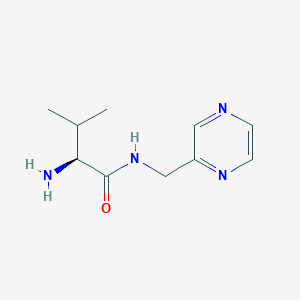 molecular formula C10H16N4O B7926244 (S)-2-Amino-3-methyl-N-pyrazin-2-ylmethyl-butyramide 