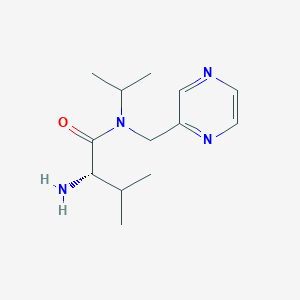 molecular formula C13H22N4O B7926252 (S)-2-Amino-N-isopropyl-3-methyl-N-pyrazin-2-ylmethyl-butyramide 