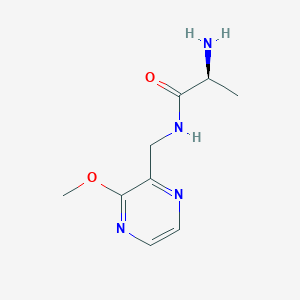molecular formula C9H14N4O2 B7926292 (S)-2-Amino-N-(3-methoxy-pyrazin-2-ylmethyl)-propionamide 