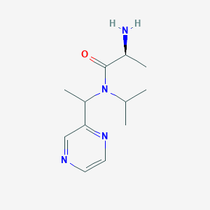 molecular formula C12H20N4O B7926366 (S)-2-Amino-N-isopropyl-N-(1-pyrazin-2-yl-ethyl)-propionamide 