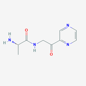 molecular formula C9H12N4O2 B7926390 (S)-2-Amino-N-(2-oxo-2-pyrazin-2-yl-ethyl)-propionamide 