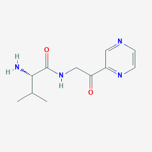 molecular formula C11H16N4O2 B7926411 (S)-2-Amino-3-methyl-N-(2-oxo-2-pyrazin-2-yl-ethyl)-butyramide 