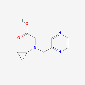 molecular formula C10H13N3O2 B7926449 (Cyclopropyl-pyrazin-2-ylmethyl-amino)-acetic acid 