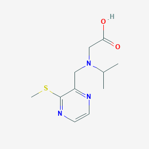 molecular formula C11H17N3O2S B7926462 [Isopropyl-(3-methylsulfanyl-pyrazin-2-ylmethyl)-amino]-acetic acid 