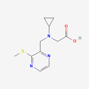 molecular formula C11H15N3O2S B7926470 [Cyclopropyl-(3-methylsulfanyl-pyrazin-2-ylmethyl)-amino]-acetic acid 
