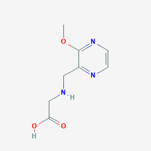 molecular formula C8H11N3O3 B7926477 [(3-Methoxy-pyrazin-2-ylmethyl)-amino]-acetic acid 