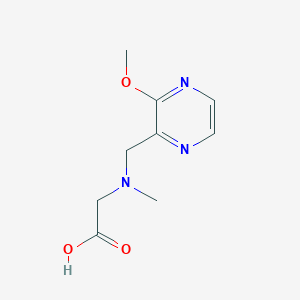 molecular formula C9H13N3O3 B7926482 [(3-Methoxy-pyrazin-2-ylmethyl)-methyl-amino]-acetic acid 