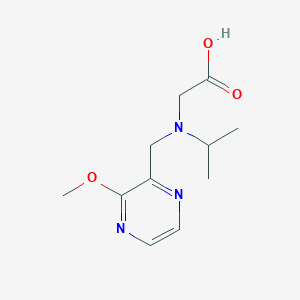 molecular formula C11H17N3O3 B7926485 [Isopropyl-(3-methoxy-pyrazin-2-ylmethyl)-amino]-acetic acid 