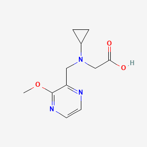 molecular formula C11H15N3O3 B7926486 [Cyclopropyl-(3-methoxy-pyrazin-2-ylmethyl)-amino]-acetic acid 