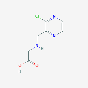 molecular formula C7H8ClN3O2 B7926492 [(3-Chloro-pyrazin-2-ylmethyl)-amino]-acetic acid 