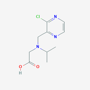molecular formula C10H14ClN3O2 B7926502 [(3-Chloro-pyrazin-2-ylmethyl)-isopropyl-amino]-acetic acid 