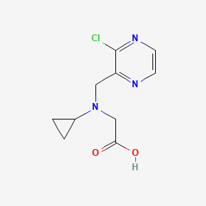 molecular formula C10H12ClN3O2 B7926505 [(3-Chloro-pyrazin-2-ylmethyl)-cyclopropyl-amino]-acetic acid 