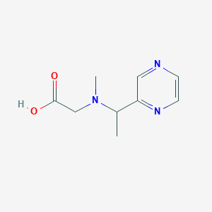 molecular formula C9H13N3O2 B7926506 [Methyl-(1-pyrazin-2-yl-ethyl)-amino]-acetic acid 