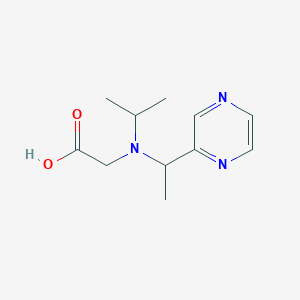 molecular formula C11H17N3O2 B7926512 [Isopropyl-(1-pyrazin-2-yl-ethyl)-amino]-acetic acid 