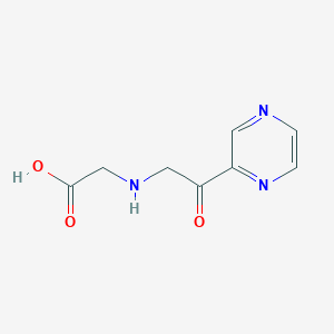 molecular formula C8H9N3O3 B7926517 (2-Oxo-2-pyrazin-2-yl-ethylamino)-acetic acid 