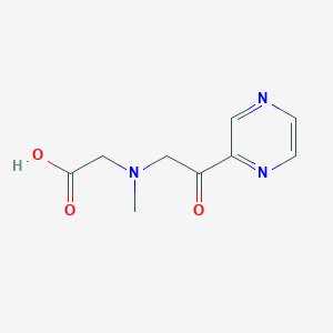 molecular formula C9H11N3O3 B7926522 [Methyl-(2-oxo-2-pyrazin-2-yl-ethyl)-amino]-acetic acid 