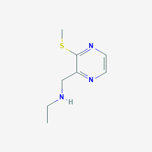 molecular formula C8H13N3S B7926534 Ethyl-(3-methylsulfanyl-pyrazin-2-ylmethyl)-amine 