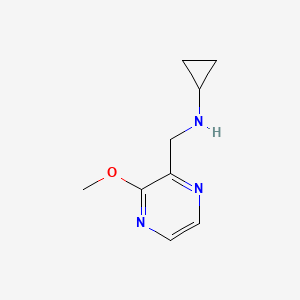 molecular formula C9H13N3O B7926576 Cyclopropyl-(3-methoxy-pyrazin-2-ylmethyl)-amine 