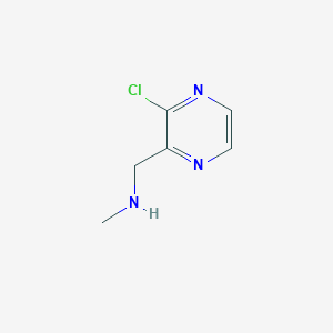 molecular formula C6H8ClN3 B7926583 1-(3-chloropyrazin-2-yl)-N-methylmethanamine 