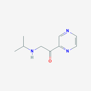 molecular formula C9H13N3O B7926591 2-Isopropylamino-1-pyrazin-2-yl-ethanone 
