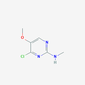 molecular formula C6H8ClN3O B7926610 (4-Chloro-5-methoxy-pyrimidin-2-yl)-methyl-amine 