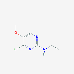 molecular formula C7H10ClN3O B7926618 (4-Chloro-5-methoxy-pyrimidin-2-yl)-ethyl-amine 