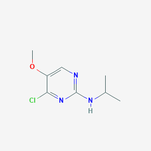 molecular formula C8H12ClN3O B7926623 (4-Chloro-5-methoxy-pyrimidin-2-yl)-isopropyl-amine 