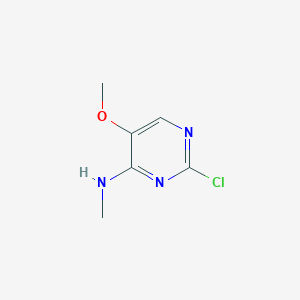 molecular formula C6H8ClN3O B7926633 (2-Chloro-5-methoxy-pyrimidin-4-yl)-methyl-amine 