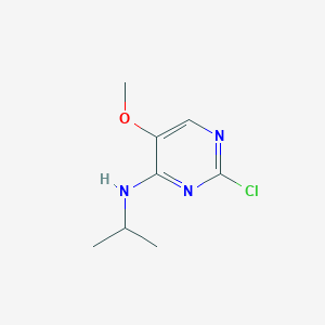 molecular formula C8H12ClN3O B7926641 (2-Chloro-5-methoxy-pyrimidin-4-yl)-isopropyl-amine 