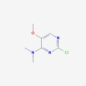 molecular formula C7H10ClN3O B7926649 (2-Chloro-5-methoxy-pyrimidin-4-yl)-dimethyl-amine 
