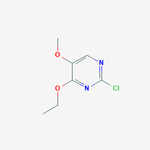 molecular formula C7H9ClN2O2 B7926656 2-Chloro-4-ethoxy-5-methoxypyrimidine 