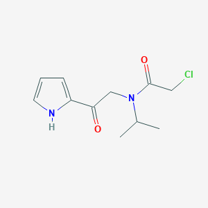 molecular formula C11H15ClN2O2 B7926693 2-Chloro-N-isopropyl-N-[2-oxo-2-(1H-pyrrol-2-yl)-ethyl]-acetamide 