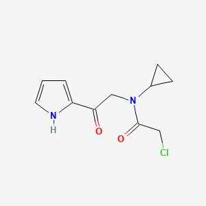 molecular formula C11H13ClN2O2 B7926699 2-Chloro-N-cyclopropyl-N-[2-oxo-2-(1H-pyrrol-2-yl)-ethyl]-acetamide 