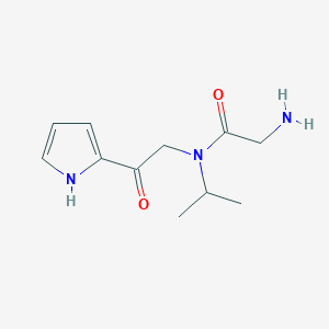 molecular formula C11H17N3O2 B7926713 2-Amino-N-isopropyl-N-[2-oxo-2-(1H-pyrrol-2-yl)-ethyl]-acetamide 