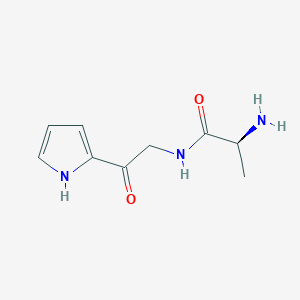 molecular formula C9H13N3O2 B7926720 (S)-2-Amino-N-[2-oxo-2-(1H-pyrrol-2-yl)-ethyl]-propionamide 