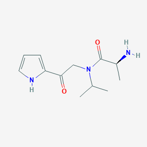 molecular formula C12H19N3O2 B7926729 (S)-2-Amino-N-isopropyl-N-[2-oxo-2-(1H-pyrrol-2-yl)-ethyl]-propionamide 