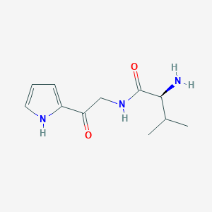 molecular formula C11H17N3O2 B7926732 (S)-2-Amino-3-methyl-N-(2-oxo-2-(1H-pyrrol-2-yl)ethyl)butanamide 