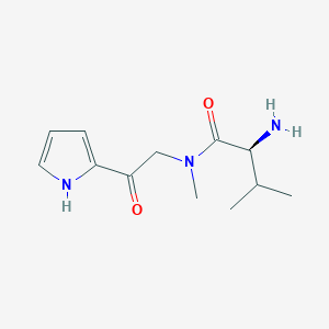 molecular formula C12H19N3O2 B7926734 (S)-2-Amino-3,N-dimethyl-N-[2-oxo-2-(1H-pyrrol-2-yl)-ethyl]-butyramide 