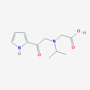 molecular formula C11H16N2O3 B7926757 {Isopropyl-[2-oxo-2-(1H-pyrrol-2-yl)-ethyl]-amino}-acetic acid 