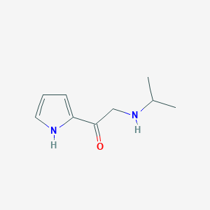 molecular formula C9H14N2O B7926768 2-Isopropylamino-1-(1H-pyrrol-2-yl)-ethanone 