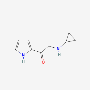 molecular formula C9H12N2O B7926775 2-Cyclopropylamino-1-(1H-pyrrol-2-yl)-ethanone 