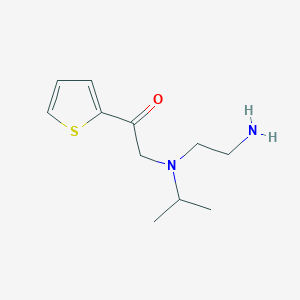 molecular formula C11H18N2OS B7926776 2-[(2-Amino-ethyl)-isopropyl-amino]-1-thiophen-2-yl-ethanone 
