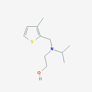 molecular formula C11H19NOS B7926788 2-[Isopropyl-(3-methyl-thiophen-2-ylmethyl)-amino]-ethanol 