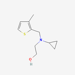 molecular formula C11H17NOS B7926794 2-[Cyclopropyl-(3-methyl-thiophen-2-ylmethyl)-amino]-ethanol 