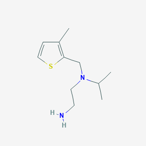 molecular formula C11H20N2S B7926799 N1-Isopropyl-N1-((3-methylthiophen-2-yl)methyl)ethane-1,2-diamine 