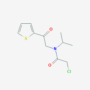 molecular formula C11H14ClNO2S B7926809 2-Chloro-N-isopropyl-N-(2-oxo-2-thiophen-2-yl-ethyl)-acetamide 