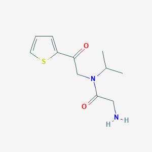 molecular formula C11H16N2O2S B7926819 2-Amino-N-isopropyl-N-(2-oxo-2-thiophen-2-yl-ethyl)-acetamide 