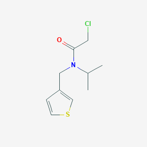 molecular formula C10H14ClNOS B7926821 2-Chloro-N-isopropyl-N-thiophen-3-ylmethyl-acetamide 